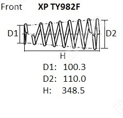 NHK Пружина подвески XPTY982F