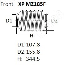 NHK Пружина подвески XPMZ185F