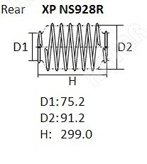 NHK Пружина подвески XPNS928R