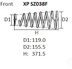 NHK Пружина подвески XPSZ038F