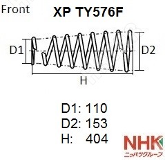 NHK Пружина подвески XPTY576F