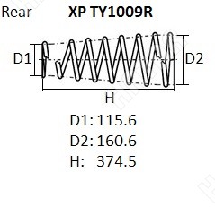 NHK Пружина подвески XPTY1009R