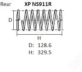 NHK Пружина подвески XPNS911R