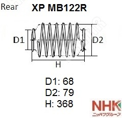 NHK Пружина подвески XPMB122R