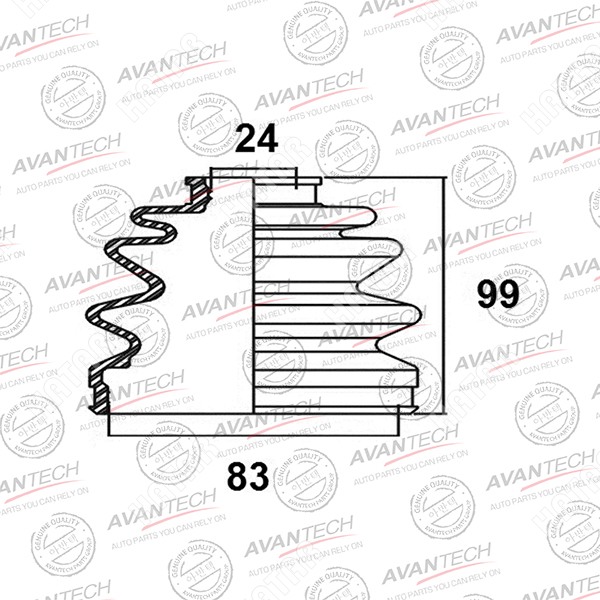 AVANTECH Пыльник привода BD0506