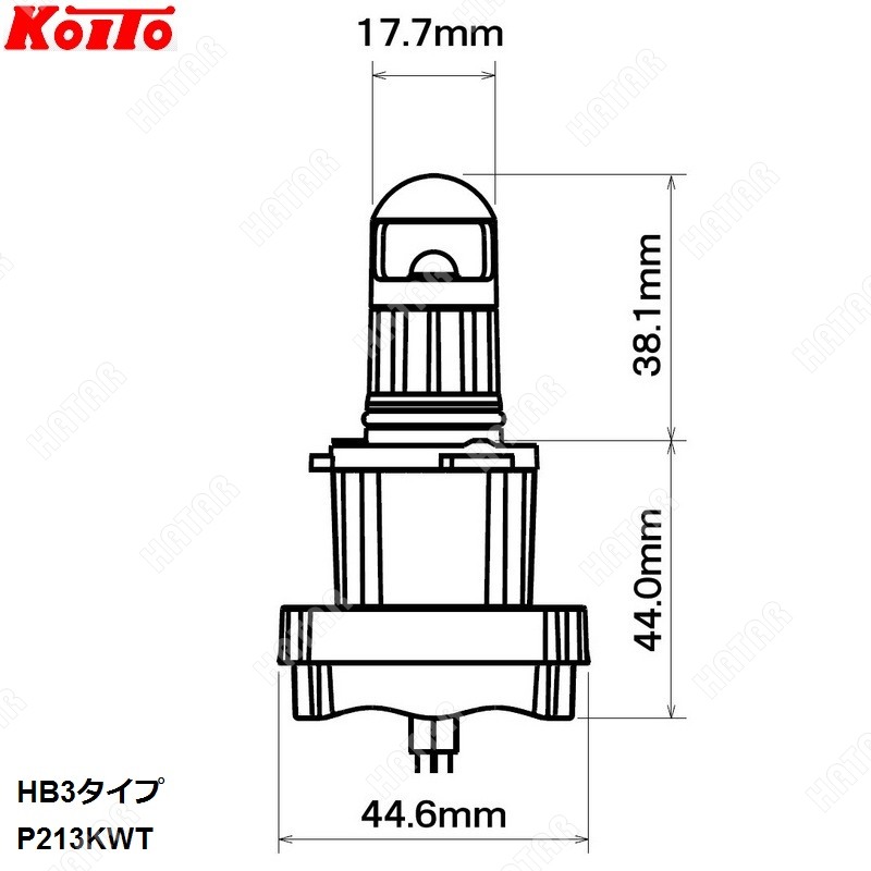 KOITO Лампа светодиодная P213KWT