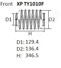 NHK Пружина подвески XPTY1010F