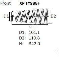 NHK Пружина подвески XPTY988F