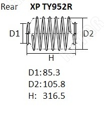 NHK Пружина подвески XPTY952R