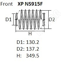NHK Пружина подвески XPNS915F