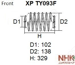 NHK Пружина подвески XPTY093F