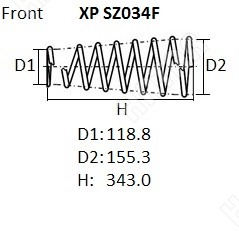 NHK Пружина подвески XPSZ034F