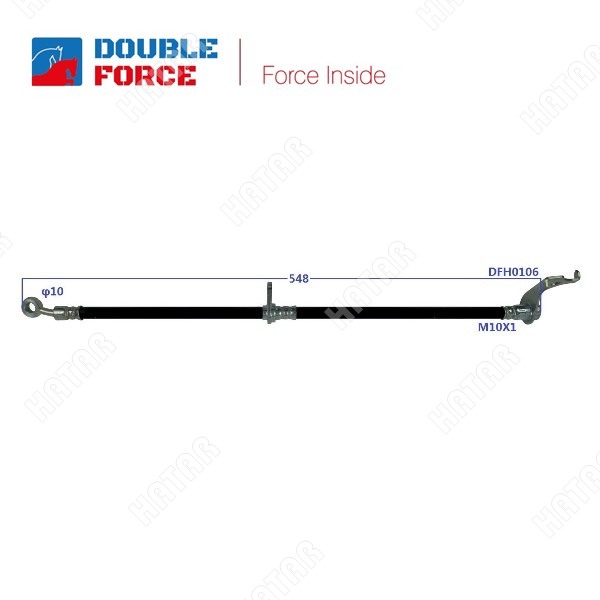 DOUBLE FORCE Шланг тормозной DFH0106