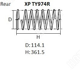 NHK Пружина подвески XPTY974R