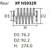 NHK Пружина подвески XPNS932R