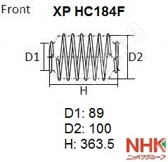 NHK Пружина подвески XPHC184F