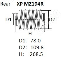 NHK Пружина подвески XPMZ194R