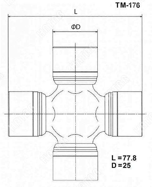 TOYO Крестовина карданного вала TM176