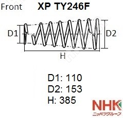 NHK Пружина подвески XPTY246F