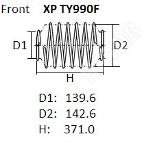 NHK Пружина подвески XPTY990F
