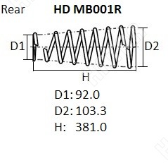 NHK Пружина подвески усиленная HDMB001R